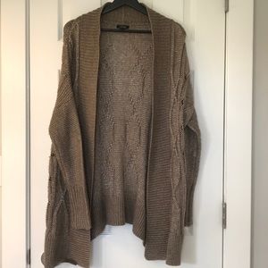 Tan Sweater Cardigan SZ M